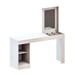 Mesa Escrivaninha e Penteadeira Versa Home 1 Porta com Espelho Branco - Telasul
