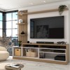 Estante para TV Até 65 Polegadas Escandinávia 1 Porta com Led Freijó/Off White - Pnr Móveis