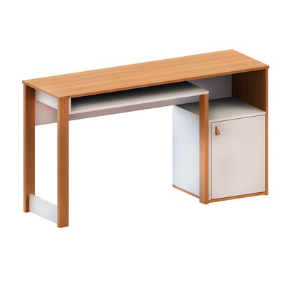 Mesa Escrivaninha Versa Home Telasul 1 Porta Freijó /Branco - Telasul