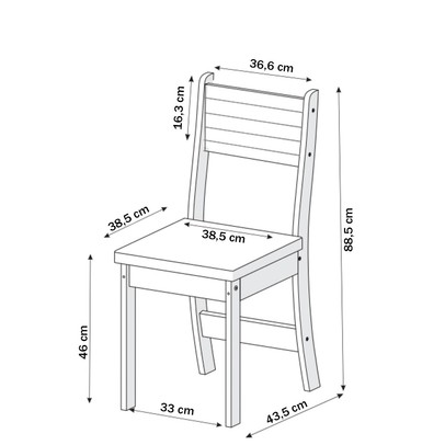 Canto Alemão Romeo 6 Lugares Mel/Grafite - Panorama Móveis