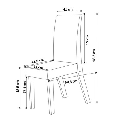 Mesa de Jantar 6 Lugares Aspen com Vidro Mel/Off White/Marfim - Panorama Móveis