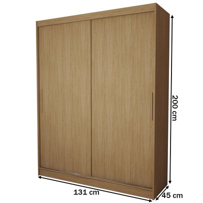Guarda-Roupa Infantil Swift Slim 2 Portas 2 Gavetas Cinamomo - Panorama Móveis
