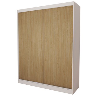 Guarda-Roupa Infantil Swift Slim 2 Portas 2 Gavetas Branco/Cinamomo - Panorama Móveis