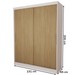 Guarda-Roupa Infantil Swift Slim 2 Portas 2 Gavetas Branco/Cinamomo - Panorama Móveis