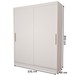 Guarda-Roupa Infantil Swift Slim 2 Portas 2 Gavetas Branco - Panorama Móveis