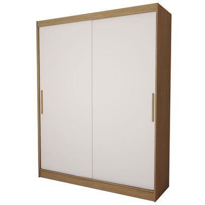 Guarda-Roupa Infantil Swift Slim 2 Portas 2 Gavetas Cinamomo/Branco - Panorama Móveis
