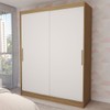 Guarda-Roupa Infantil Swift Slim 2 Portas 2 Gavetas Cinamomo/Branco - Panorama Móveis
