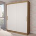 Guarda-Roupa Infantil Swift Slim 2 Portas 2 Gavetas Cinamomo/Branco - Panorama Móveis