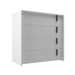 Cômoda Melissa 4 Gavetas Branco - Deibe Móveis