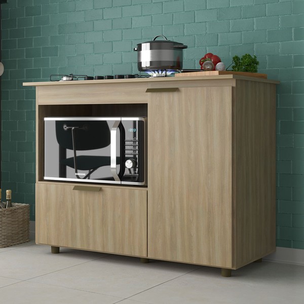 Balcão de Cozinha Bigger 2 Portas Dourado - Jcarvalho