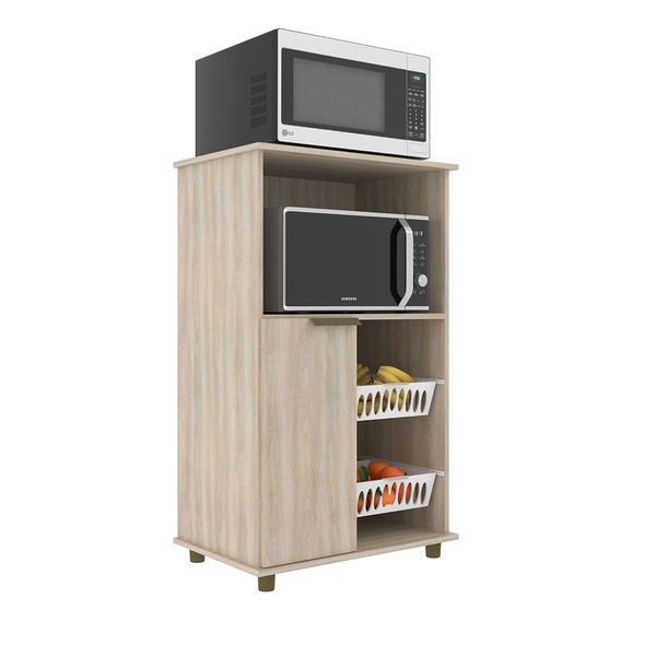 Armário de Cozinha 1 Porta com Fruteira 55012 Dourado - Jcarvalho