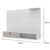 Painel para TV Até 50 Polegadas California 1 Porta Branco - Jcarvalho