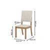 Cadeiras Kit 8 Cadeiras Milla Nature/Linho - Henn