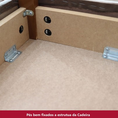 Cadeiras Kit 8 Cadeiras Milla Nature/Marrom Amêndoa - Henn