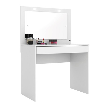 Penteadeira Camarim Atraente 1 Gaveta Branco - Demóbile