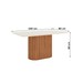 Mesa de Jantar 6 Lugares Solana com Vidro Nature/Off White/Cacau - Henn