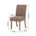 Mesa de Jantar 6 Lugares Solana com Vidro Nature/Off White/Cacau - Henn