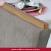Mesa de Jantar 6 Lugares Lins Nature/Off White/Bege - Henn