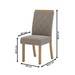 Mesa de Jantar 6 Lugares Lins com Vidro Nature/Off White/Bege - Henn