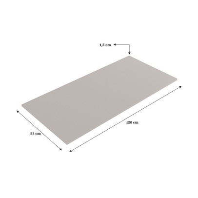 Tampo para Balcão 120 Cm Fumê - Jcarvalho
