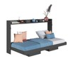 Cama Solteiro Hanover Articulável Horizontal Grafite - Art In Móveis