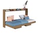 Cama Solteiro Hanover Articulável Horizontal Mel - Art In Móveis