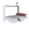 Cama Casal Hanover Articulável Horizontal 2 Prateleiras Branco - Art In Móveis