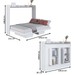 Cama Casal Hanover Articulável Horizontal 2 Prateleiras Branco - Art In Móveis