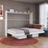 Cama Casal Hanover Articulável Horizontal 2 Prateleiras Branco - Art In Móveis
