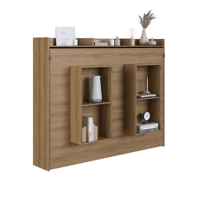 Cama Casal Hanover Articulável Horizontal 2 Prateleiras Mel - Art In Móveis