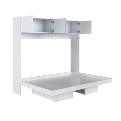 Cama Casal Hanover Articulável Horizontal 4 Portas Branco - Art In Móveis