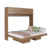 Cama Casal Hanover Articulável Horizontal 4 Portas Mel - Art In Móveis