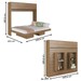Cama Casal Hanover Articulável Horizontal 4 Portas Mel - Art In Móveis