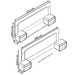 Cabeceira Extensível Innova 2 Gavetas com Led 100% Mdf Off White - Gelius