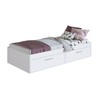 Cama Solteiro Tókio com 2 Portas Branco - Art In Móveis