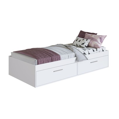 Cama Solteiro Tókio com 2 Portas Branco - Art In Móveis