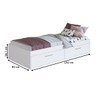 Cama Solteiro Tókio com 2 Portas Branco - Art In Móveis