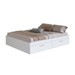 Cama Queen Tókio com 4 Portas Branco - Art In Móveis