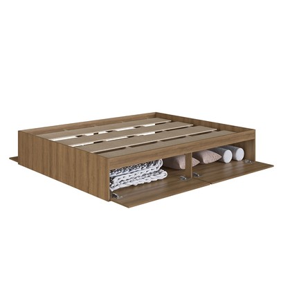 Cama Queen Tókio com 4 Portas Mel - Art In Móveis