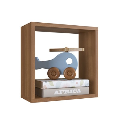 Nicho Organizador Ni3030 Pequeno Multiuso Nogal - Art In Móveis