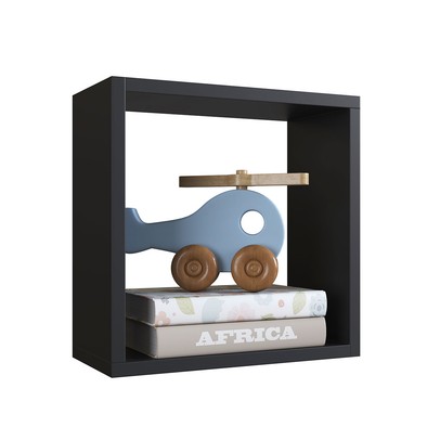 Nicho Organizador Ni3030 Pequeno Multiuso Preto - Art In Móveis