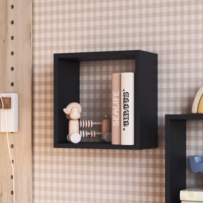 Nicho Organizador Ni3030 Pequeno Multiuso Preto - Art In Móveis