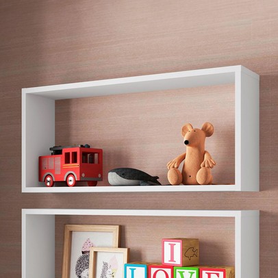 Nicho Organizador Ni7030 Grande Multiuso Branco - Art In Móveis