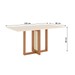 Mesa de Jantar 6 Lugares Milla Nature/Off White/Linho Milla - Henn