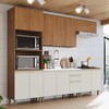Cozinha Completa Requinte 13 Portas 2 Gavetas Nature/Areia Hp - Henn