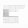Cozinha Completa Americana 8 Portas 5 Gavetas Branco Hp - Henn