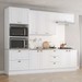 Cozinha Completa Americana 10 Portas 5 Gavetas 100% Mdf Branco Hp/Calcare - Henn