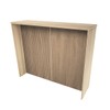Bancada de Cozinha Ilha 125 Cm Ripado 3d Mel/Brise - Telasul