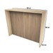 Bancada de Cozinha Ilha 125 Cm Ripado 3d Mel/Brise - Telasul