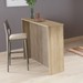 Bancada de Cozinha Ilha 125 Cm Ripado 3d Mel/Brise - Telasul